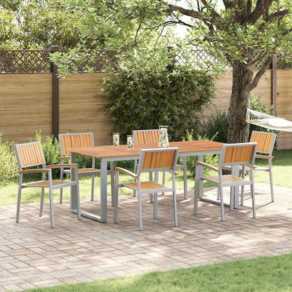 Sedia Impilabile 6 pcs Marrone 56 x 57 x 87 cm