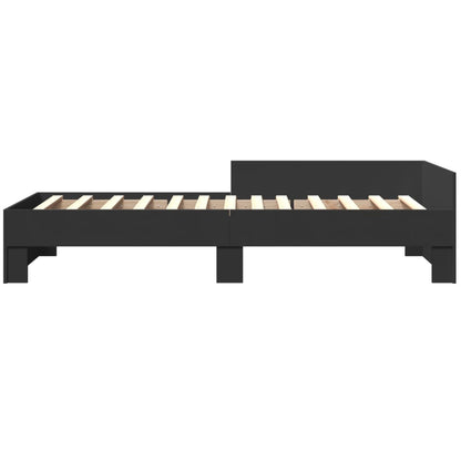 Giroletto Nero 90x200 cm in Legno Multistrato