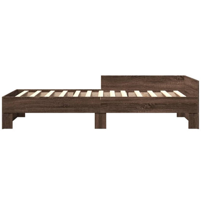 Giroletto senza Materasso Rovere Marrone 90x200cm in Truciolato