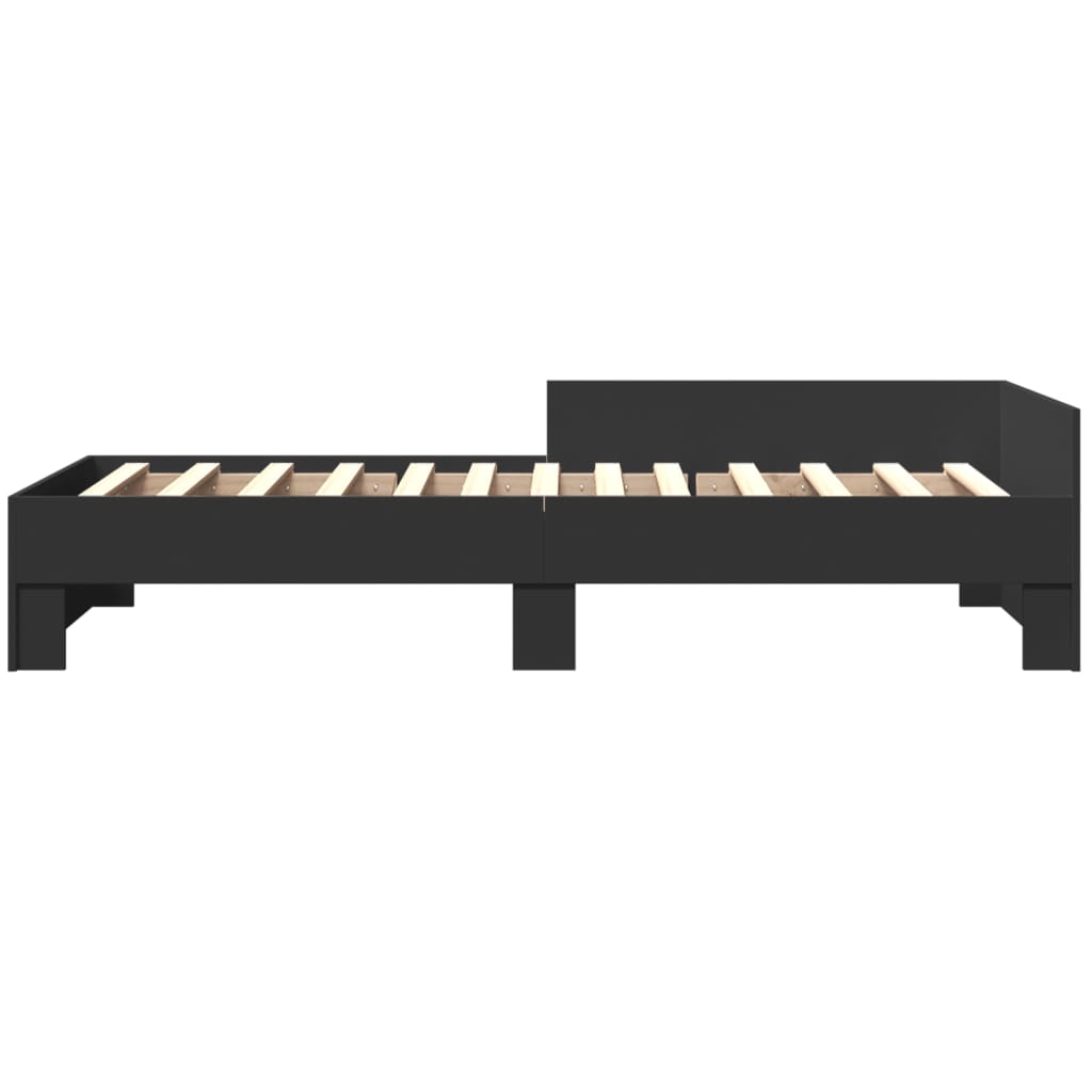 Giroletto Nero 75x190 cm in Legno Multistrato