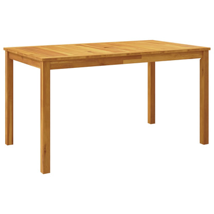 Set da Pranzo per Giardino 5 pz 140x80x74 cm in Legno Massello di Acacia