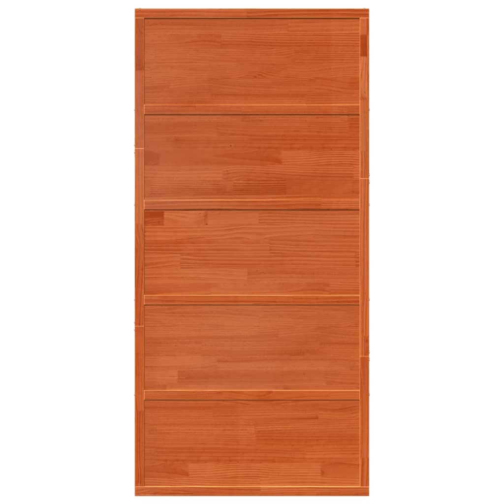 Porta del Granaio Marrone 100x208 cm in Legno Massello di Pino