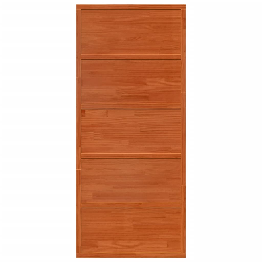 Porta del Granaio Marrone 90x208 cm in Legno Massello di Pino