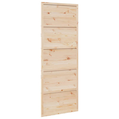 Porta per Granaio 80x208 cm in Legno Massello di Pino