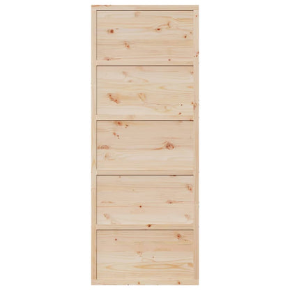 Porta per Granaio 80x208 cm in Legno Massello di Pino