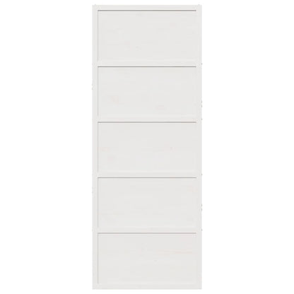 Porta del Granaio Bianca 80x208 cm in Legno Massello di Pino
