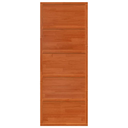 Porta del Granaio Marrone 80x208 cm in Legno Massello di Pino