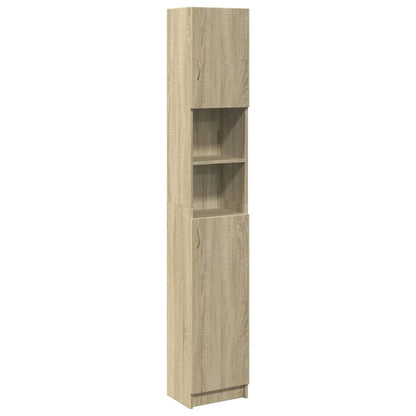 Mobile da Bagno Rovere Sonoma 32x25,5x190 cm Legno Multistrato