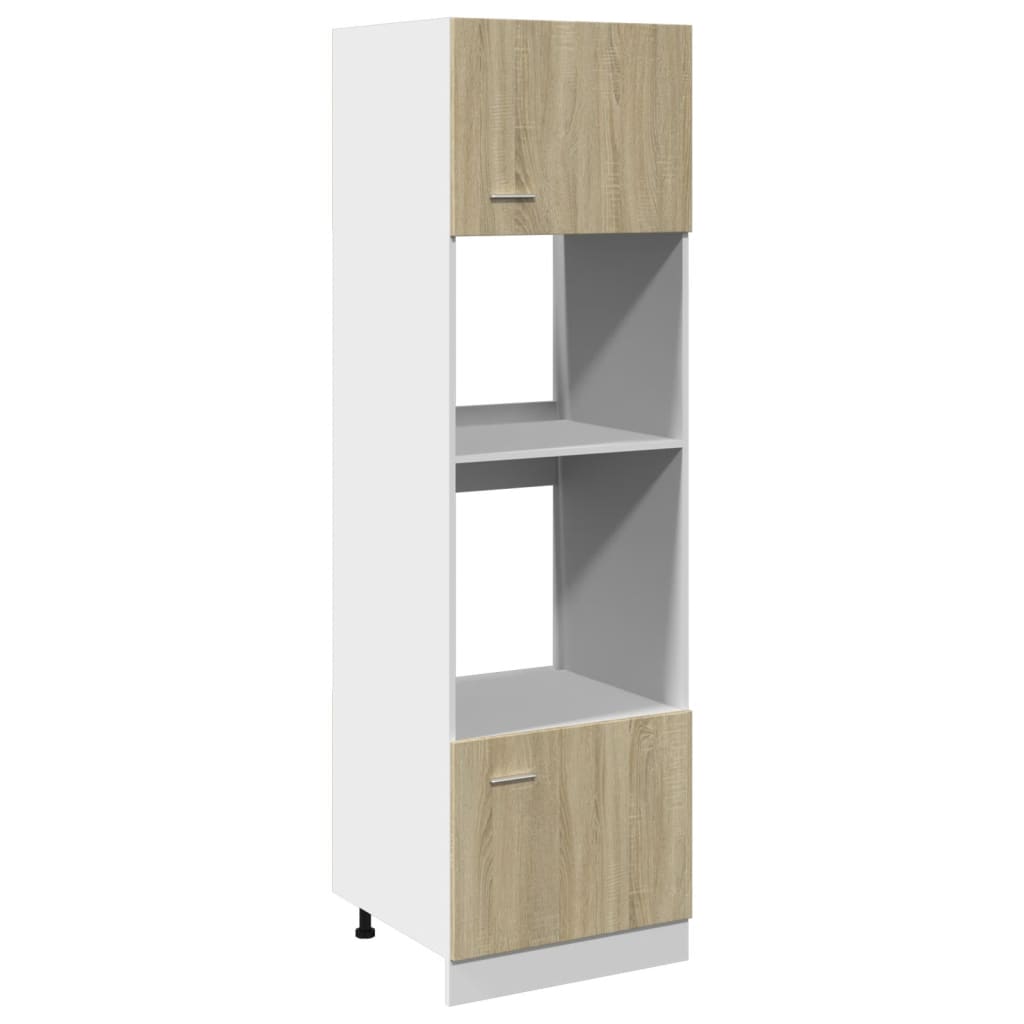 Mobile per Microonde Ã¢â‚¬Å“LyonÃ¢â‚¬Â Rovere Sonoma 60x57x207 cm