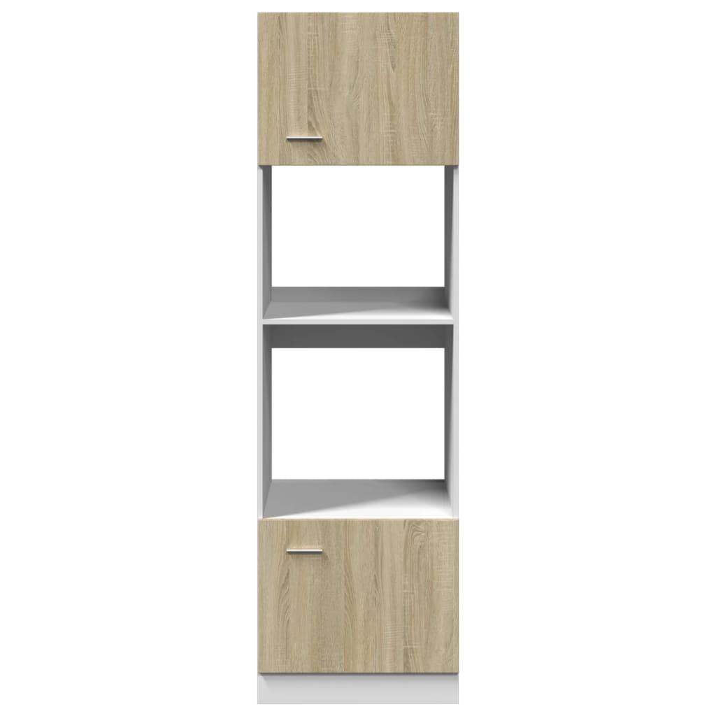 Mobile per Microonde Ã¢â‚¬Å“LyonÃ¢â‚¬Â Rovere Sonoma 60x57x207 cm