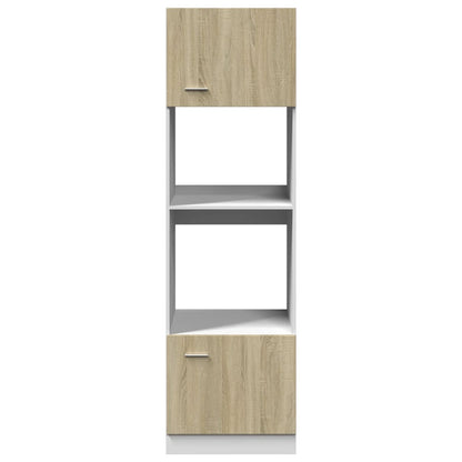 Mobile per Microonde Ã¢â‚¬Å“LyonÃ¢â‚¬Â Rovere Sonoma 60x57x207 cm
