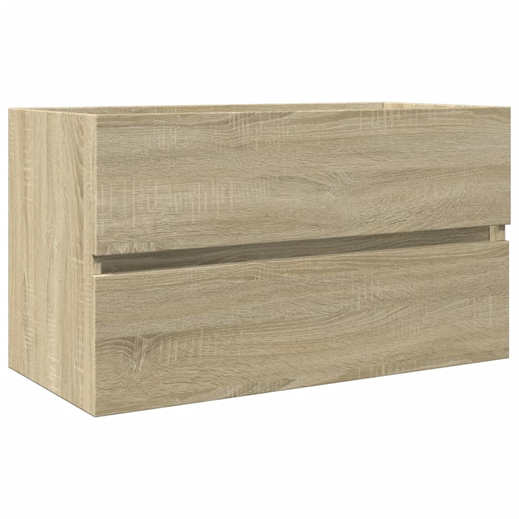 Mobile Lavabo Rovere Sonoma 80x38,5x45 cm in Legno Multistrato