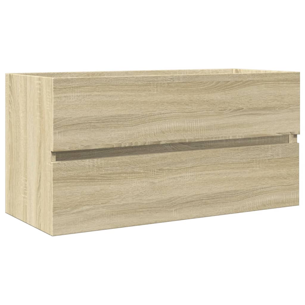 Mobile Lavabo Rovere Sonoma 90x38,5x45 cm in Legno Multistrato
