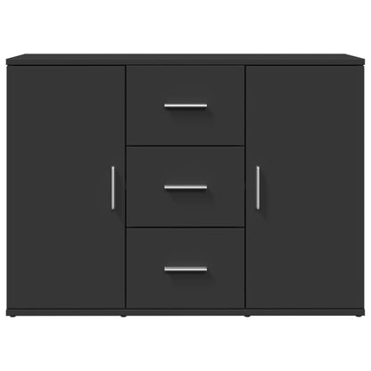 Credenza Nera 90,5x29,5x65 cm in Truciolato