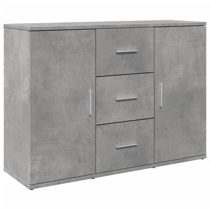 Credenza Grigio Cemento 90,5x29,5x65 cm in Truciolato