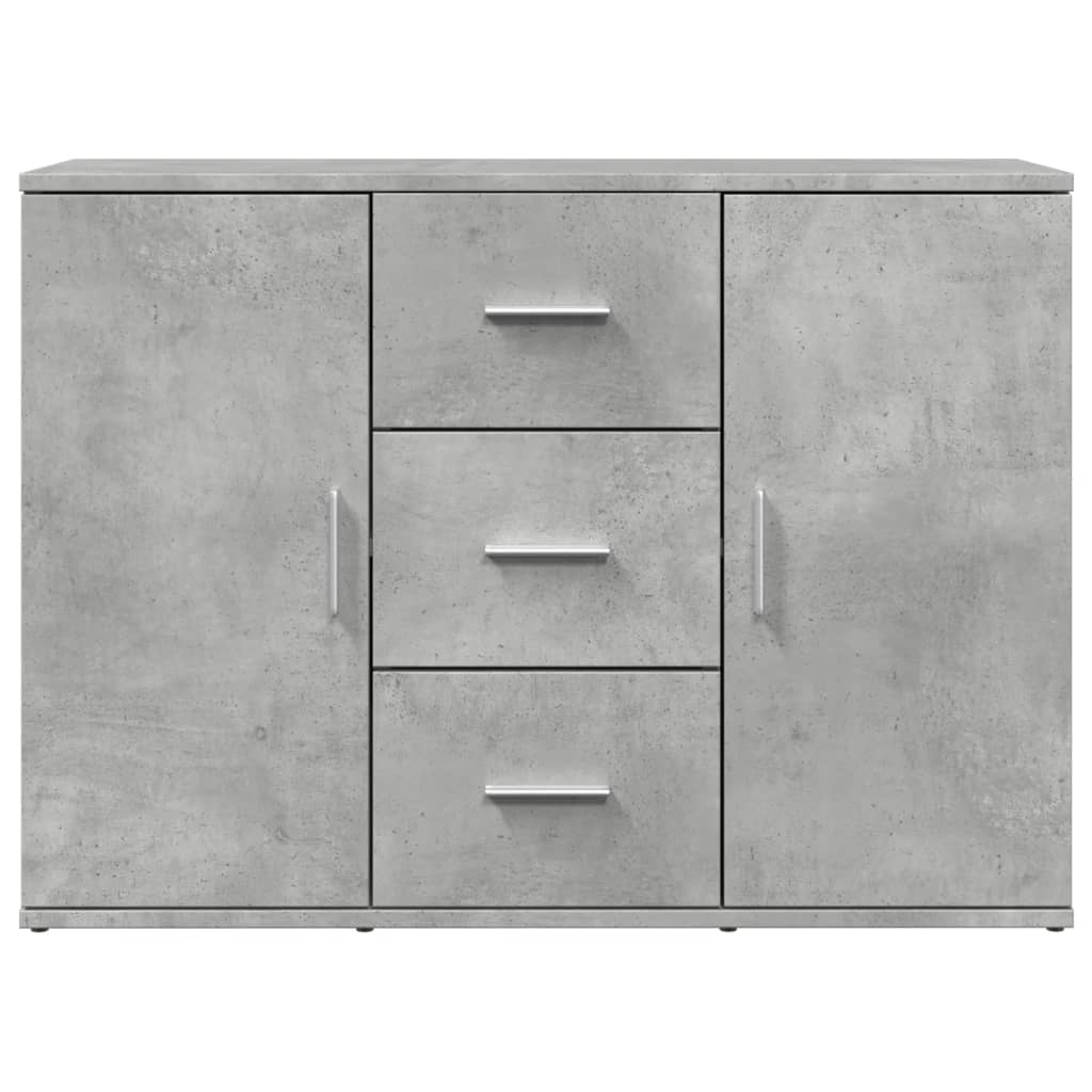 Credenza Grigio Cemento 90,5x29,5x65 cm in Truciolato