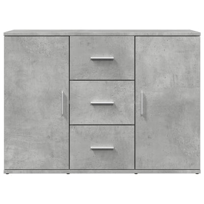 Credenza Grigio Cemento 90,5x29,5x65 cm in Truciolato