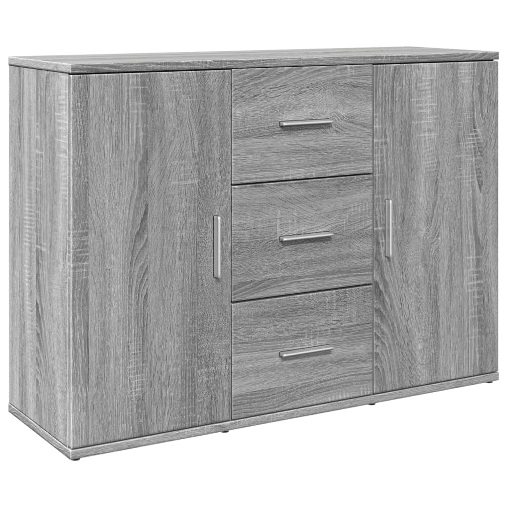 Credenza Grigio Sonoma 90,5x29,5x65 cm in Truciolato