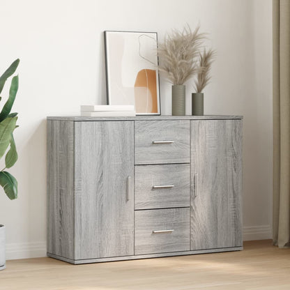 Credenza Grigio Sonoma 90,5x29,5x65 cm in Truciolato