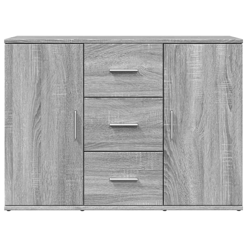 Credenza Grigio Sonoma 90,5x29,5x65 cm in Truciolato