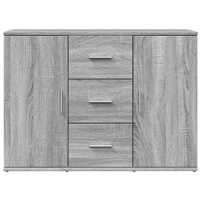 Credenza Grigio Sonoma 90,5x29,5x65 cm in Truciolato