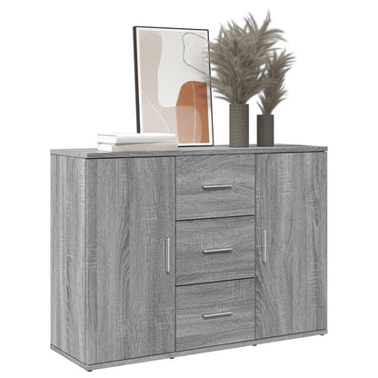 Credenza Grigio Sonoma 90,5x29,5x65 cm in Truciolato