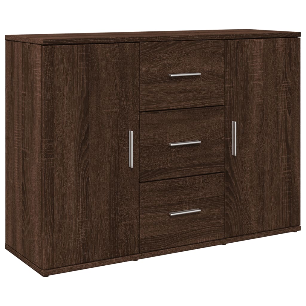 Credenza Rovere Marrone 90,5x29,5x65 cm in Truciolato