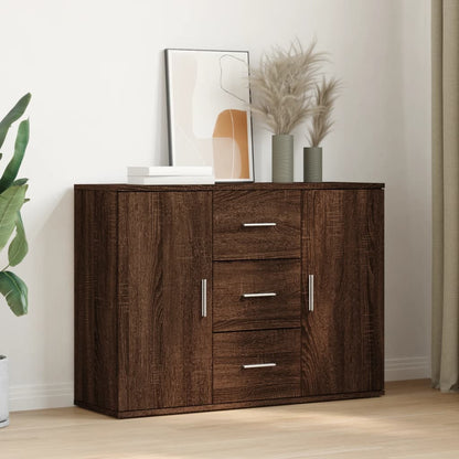 Credenza Rovere Marrone 90,5x29,5x65 cm in Truciolato