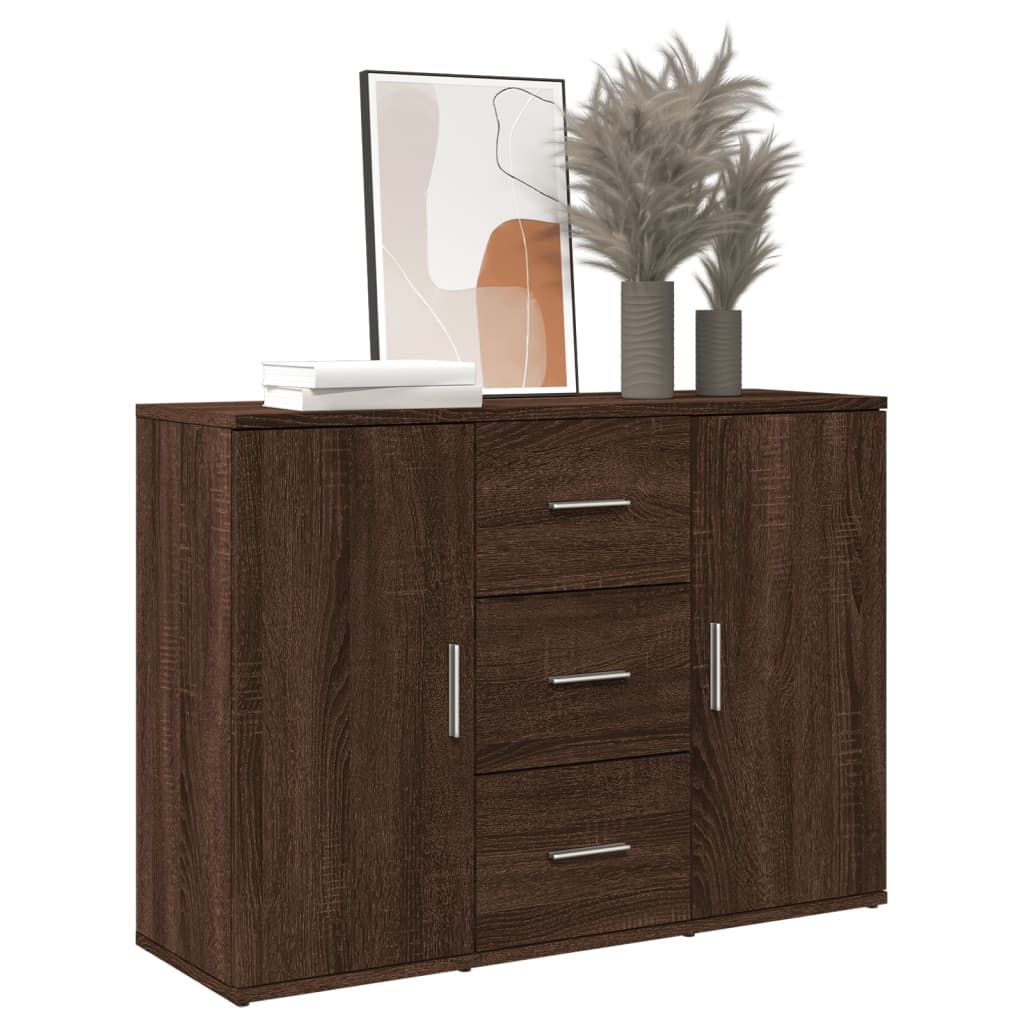 Credenza Rovere Marrone 90,5x29,5x65 cm in Truciolato