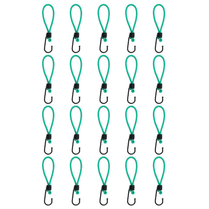 Corde Elastiche con Ganci 20 pz 15 cm