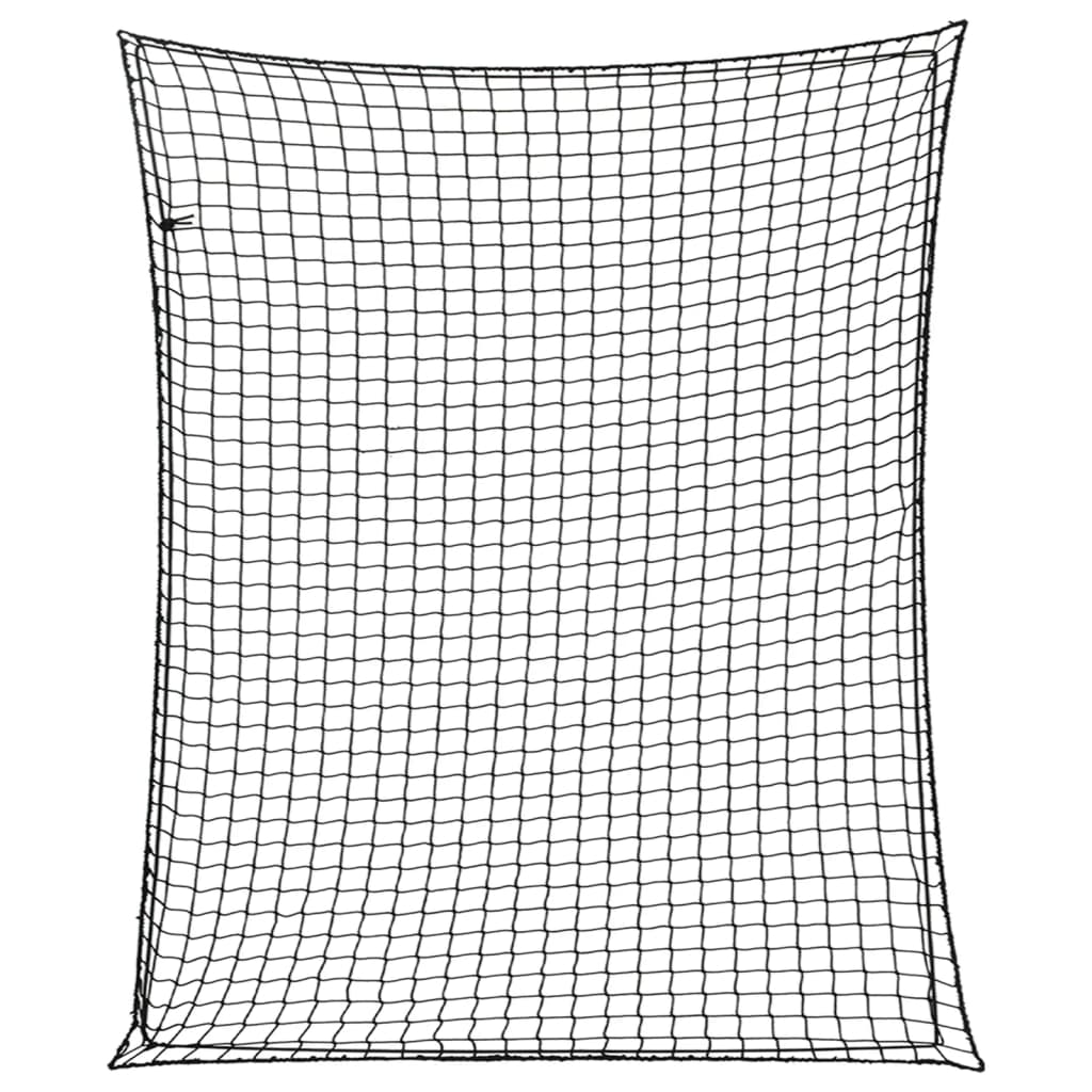 Rete per Rimorchio con Corda Elastica Nero 3x2,5 m in PP