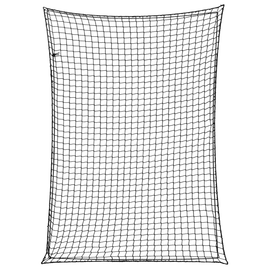 Rete per Rimorchio con Corda Elastica Nero 3,5x2,5 m in PP