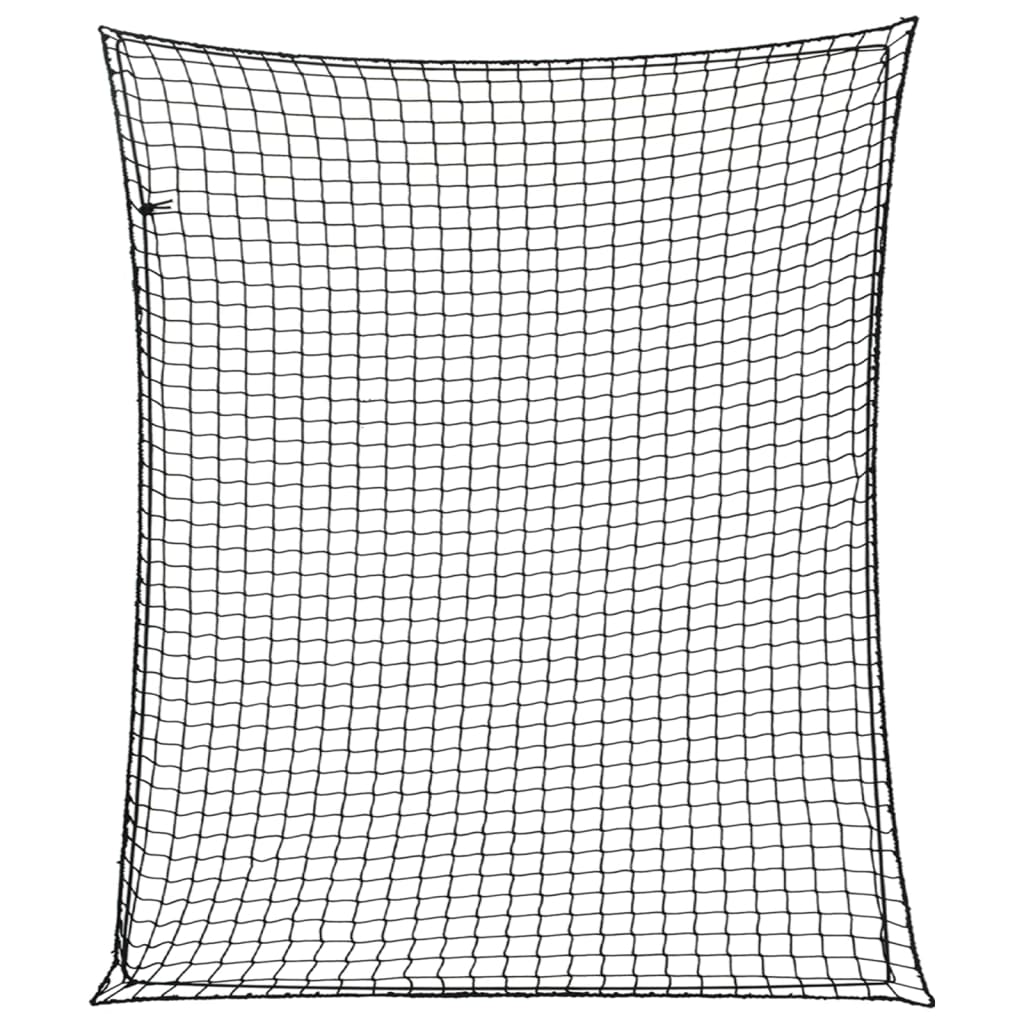 Rete per Rimorchio con Corda Elastica Nero 3,5x3 m in PP