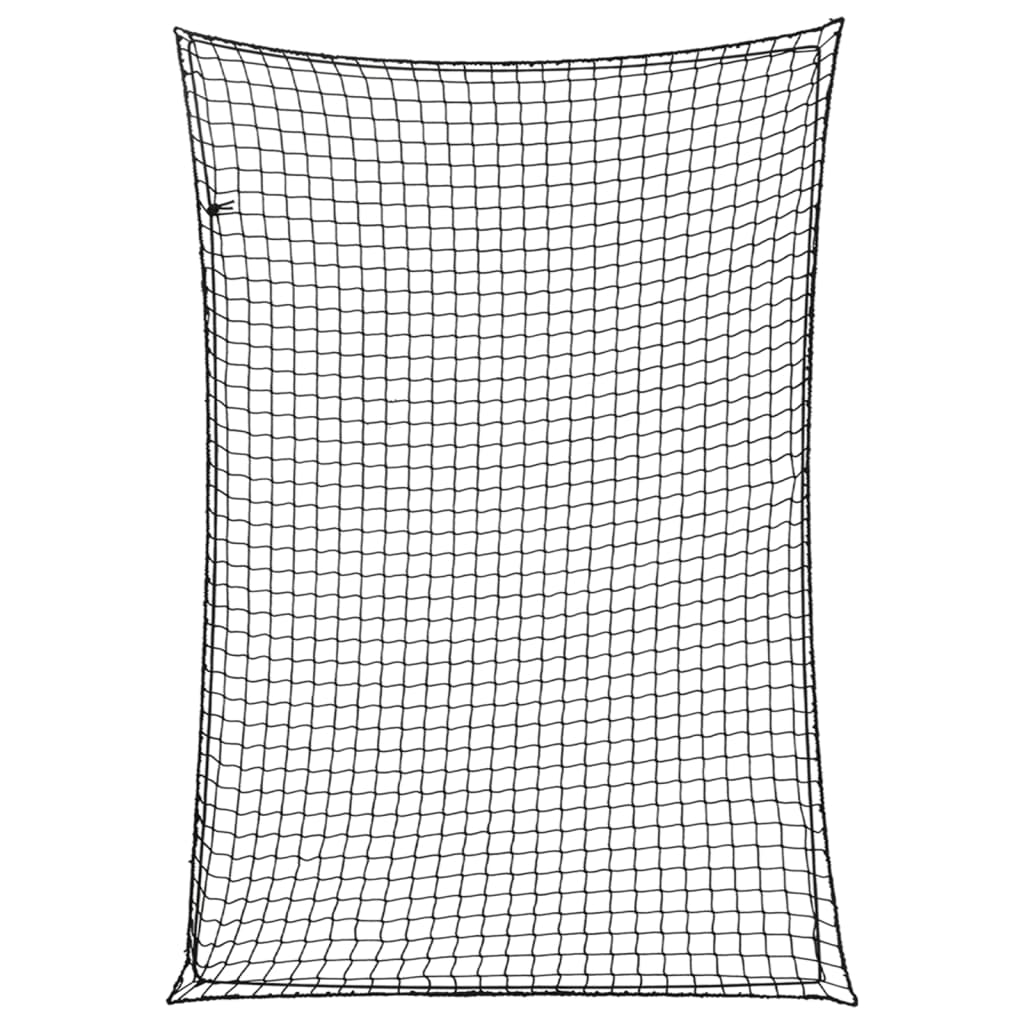 Rete per Rimorchio con Corda Elastica Nero 5x3,5 m in PP