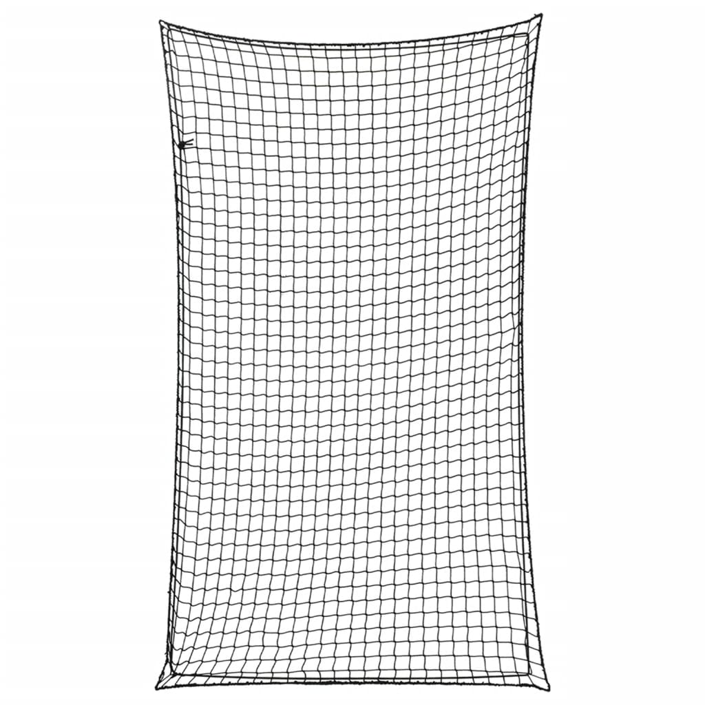 Rete per Rimorchio con Corda Elastica Nero 6x3,5 m in PP