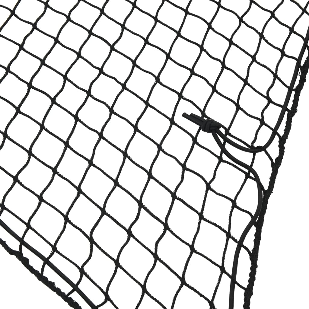 Rete per Rimorchio con Corda Elastica Nero 6x3,5 m in PP