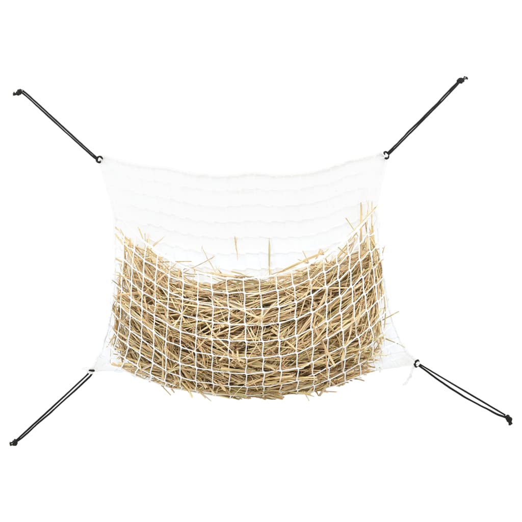 Reti da Fieno 2pz Rettangolari Bianchi 90x60 cm in PP