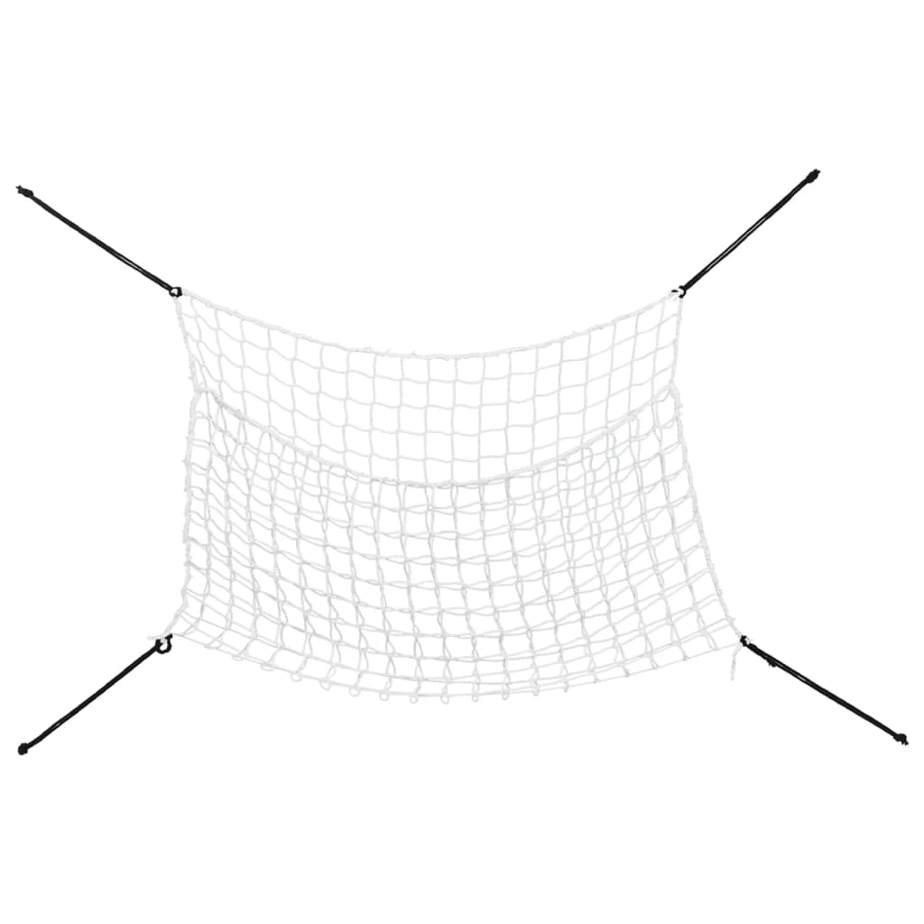 Reti da Fieno 2pz Rettangolari Bianchi 200x120 cm in PP