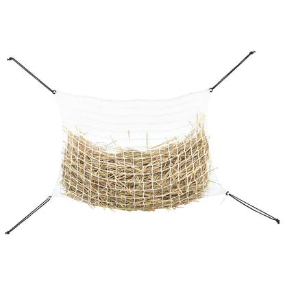 Reti da Fieno 2pz Rettangolari Bianchi 200x120 cm in PP