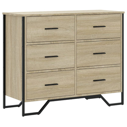 Cassettiera Rovere Sonoma 91x35,5x74,5 cm in Truciolato