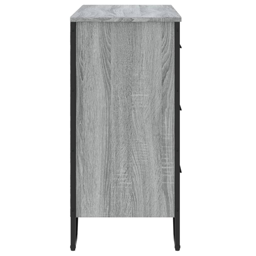Cassettiera Grigio Sonoma 91x35,5x74,5 cm in Truciolato