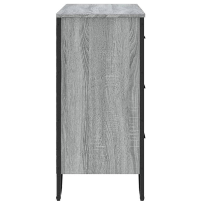 Cassettiera Grigio Sonoma 91x35,5x74,5 cm in Truciolato
