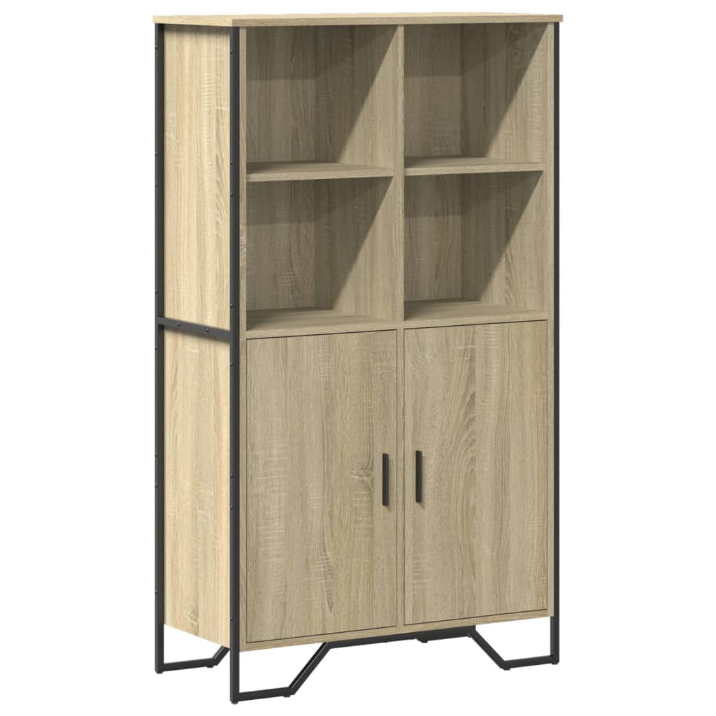Credenza Rovere Sonoma 79,5x35,5x137,5 cm in Legno Multistrato