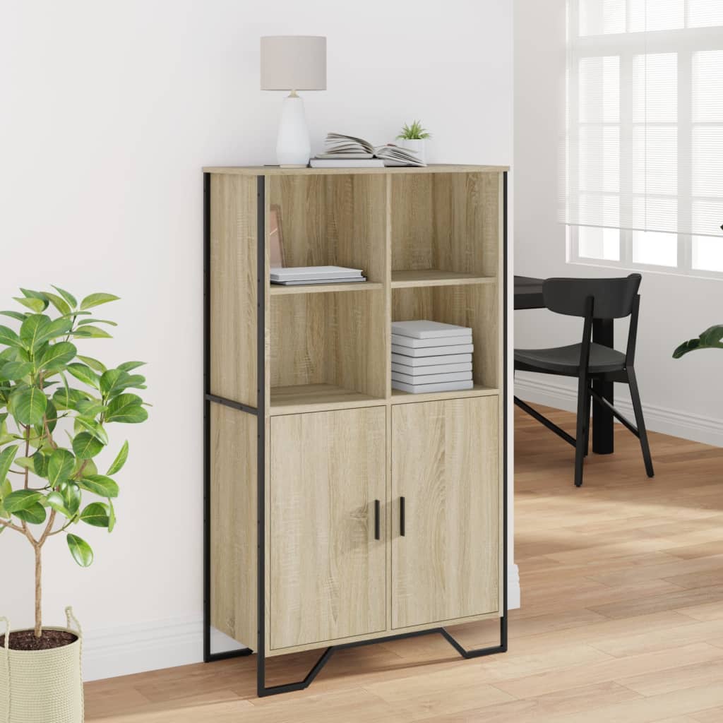 Credenza Rovere Sonoma 79,5x35,5x137,5 cm in Legno Multistrato