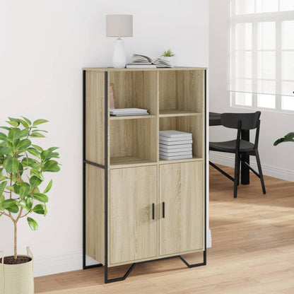 Credenza Rovere Sonoma 79,5x35,5x137,5 cm in Legno Multistrato