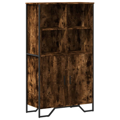Credenza Rovere Fumo 79,5x35,5x137,5 cm in Legno Multistrato