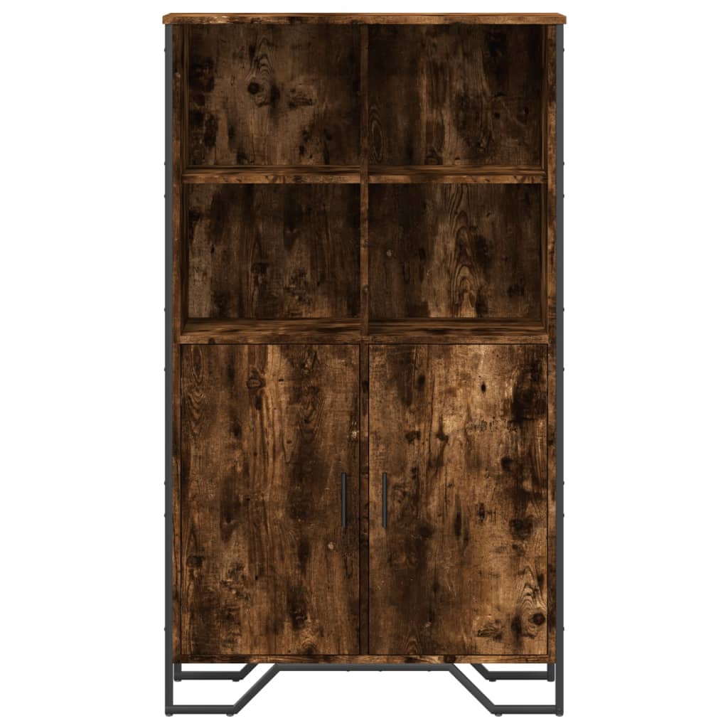 Credenza Rovere Fumo 79,5x35,5x137,5 cm in Legno Multistrato