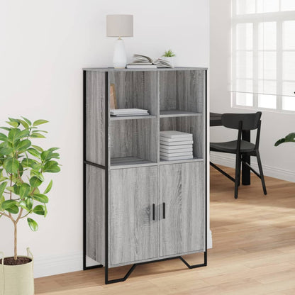 Credenza Grigio Sonoma 79,5x35,5x137,5 cm in Truciolato