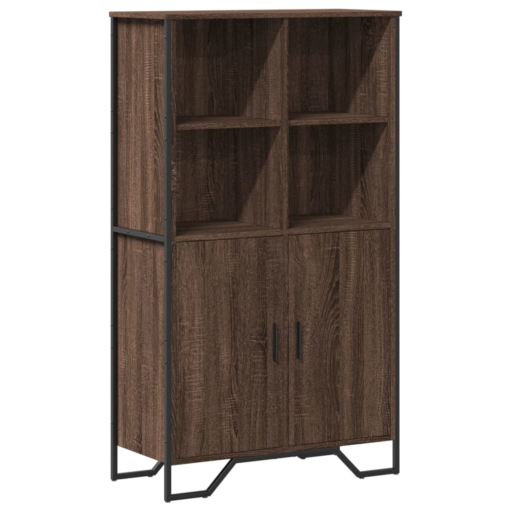 Credenza Rovere Marrone 79,5x35,5x137,5 cm in Legno Multistrato