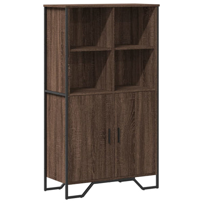 Credenza Rovere Marrone 79,5x35,5x137,5 cm in Legno Multistrato